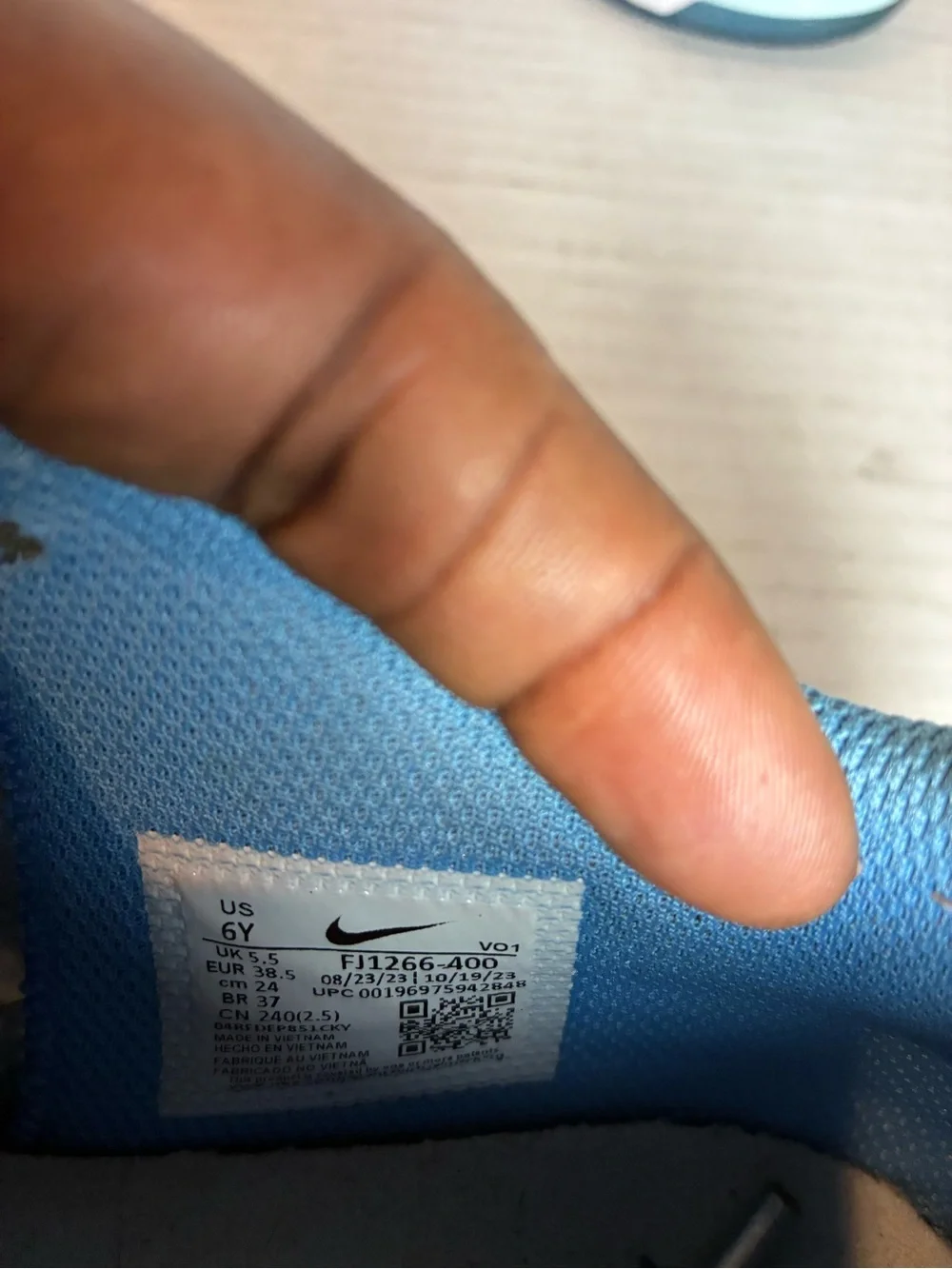 Nike Ja 1 SE All Star Sneakers Kids Size 6Y GS Blue White Basketball FJ1266-40